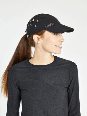 Oiselle Foldable Roga Cap, Black (OS)